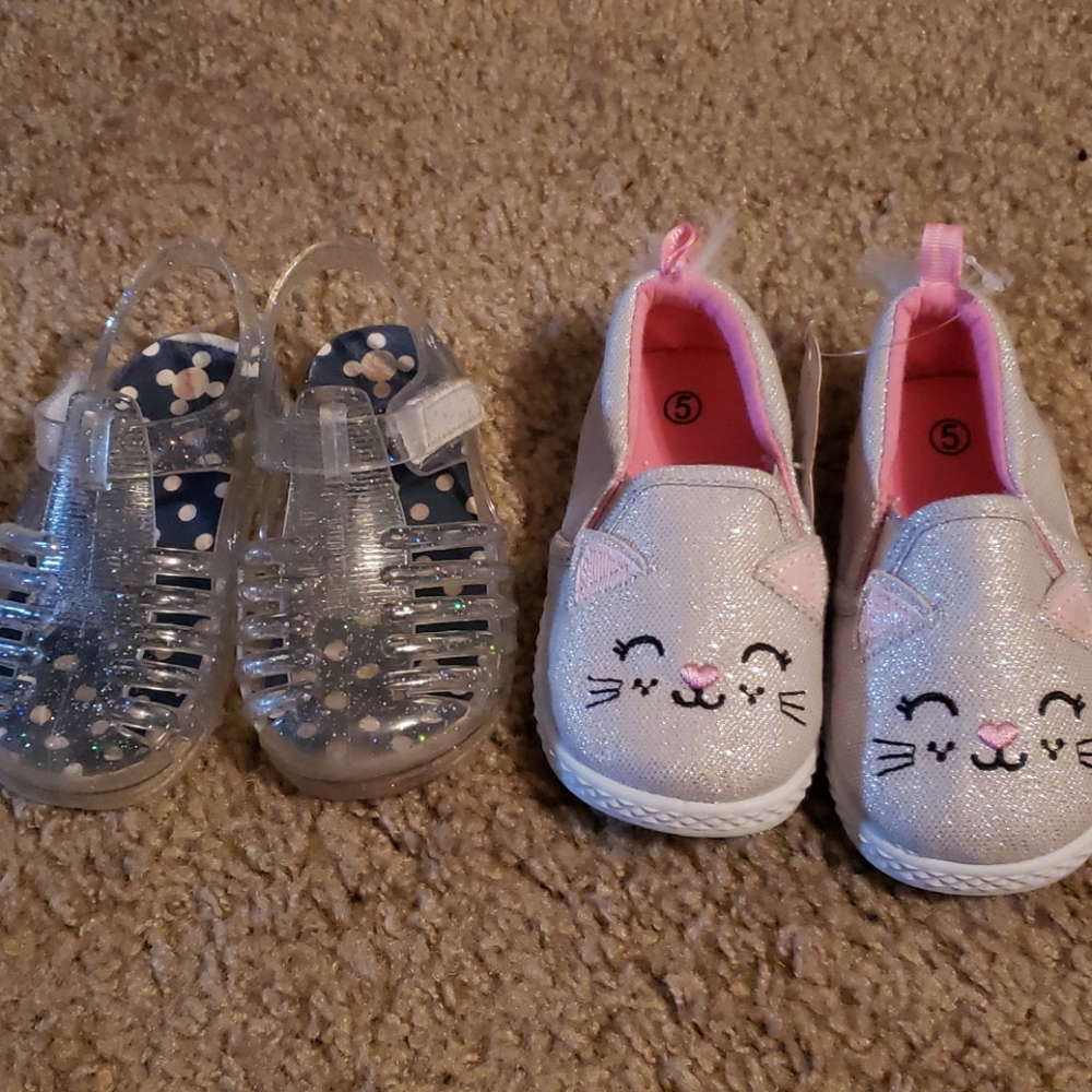 Shoes (2 Pair) girls, Toddler sz 5